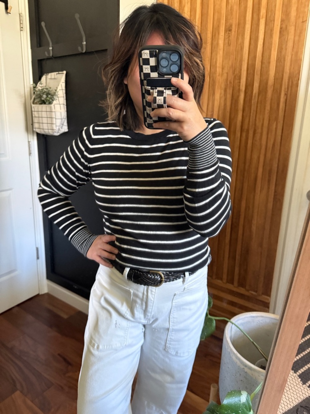 Banana Republic Crew Striped Silk Cashmere Light Sweater. S